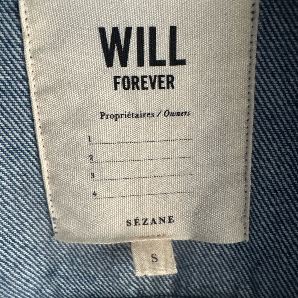 Sezane Blue Denim Will Jacket - Picture 4 of 8